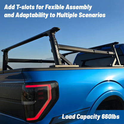 OPENROAD Universal Fit Adjustable Bed Rack for Trucks