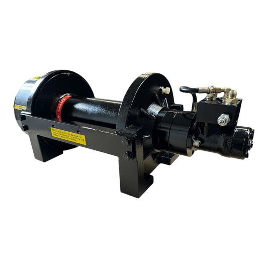 PIERCE 20,000 lb Hydraulic Recovery Winch | Long Drum | Manual Clutch. Pre-Order