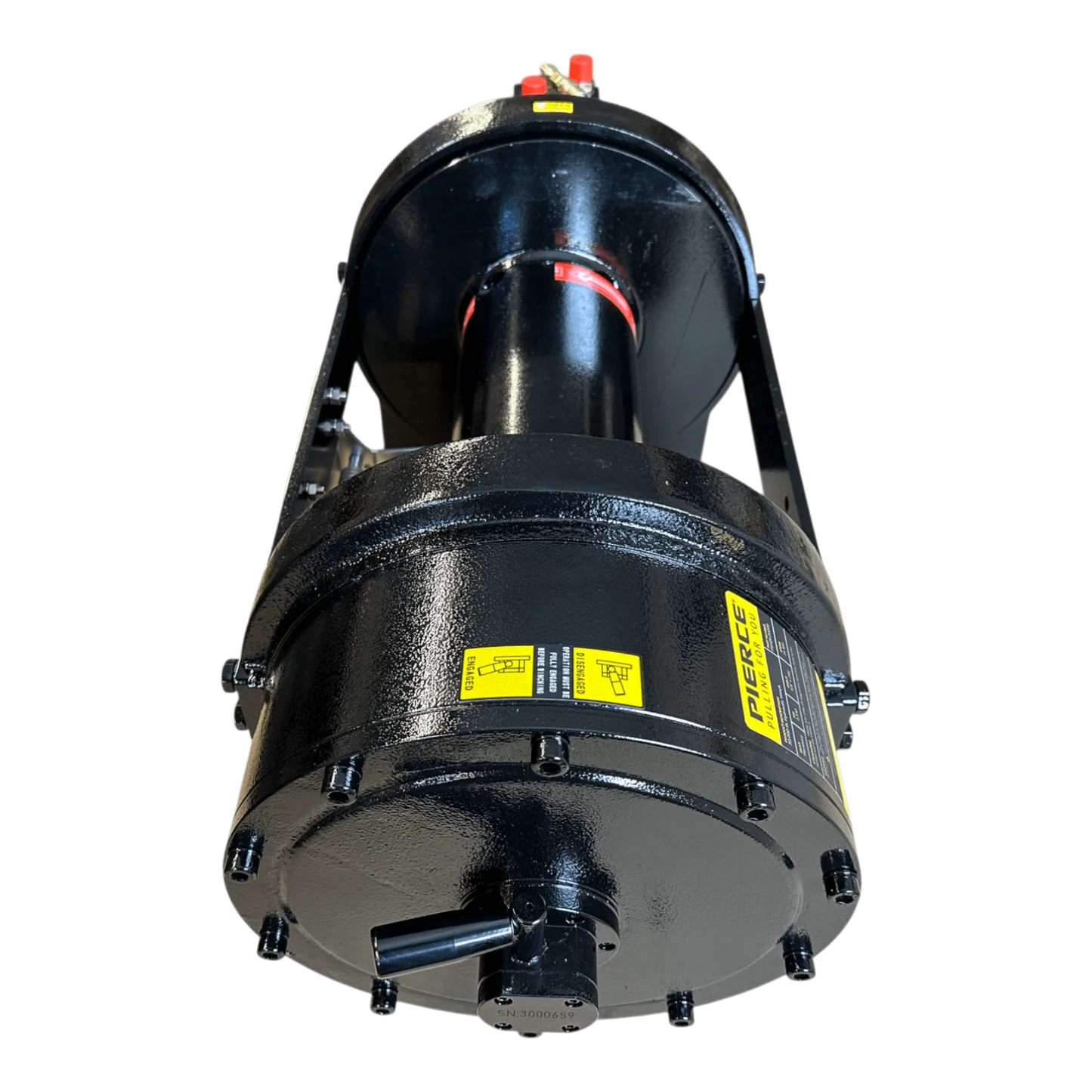 PIERCE 30,000 lb Hydraulic Recovery Winch | Long Drum | Manual Clutch - Pre Order