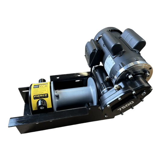 PIERCE 110V Electric Winch – 7,500 lb, 8" Drum - Pre Order.