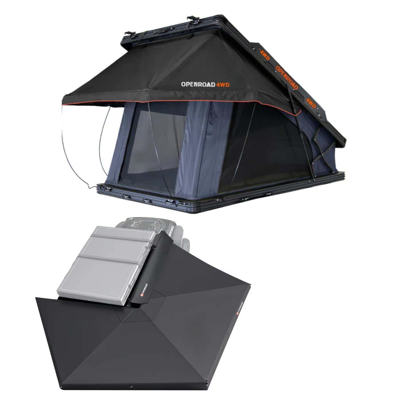OPENROAD Aluminum Hard Shell Roof Top Tent-PeakRoof LT Series