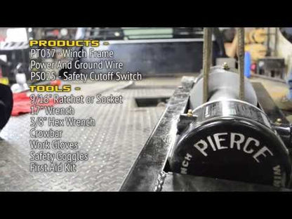 PIERCE 12,500 lbs. 11" Drum Industrial Electric Winch - Pre Order.