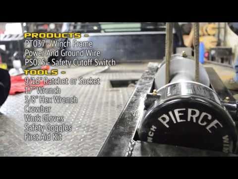 PIERCE 12,500 lbs. 8" Drum Industrial Electric Winch - Pre Order