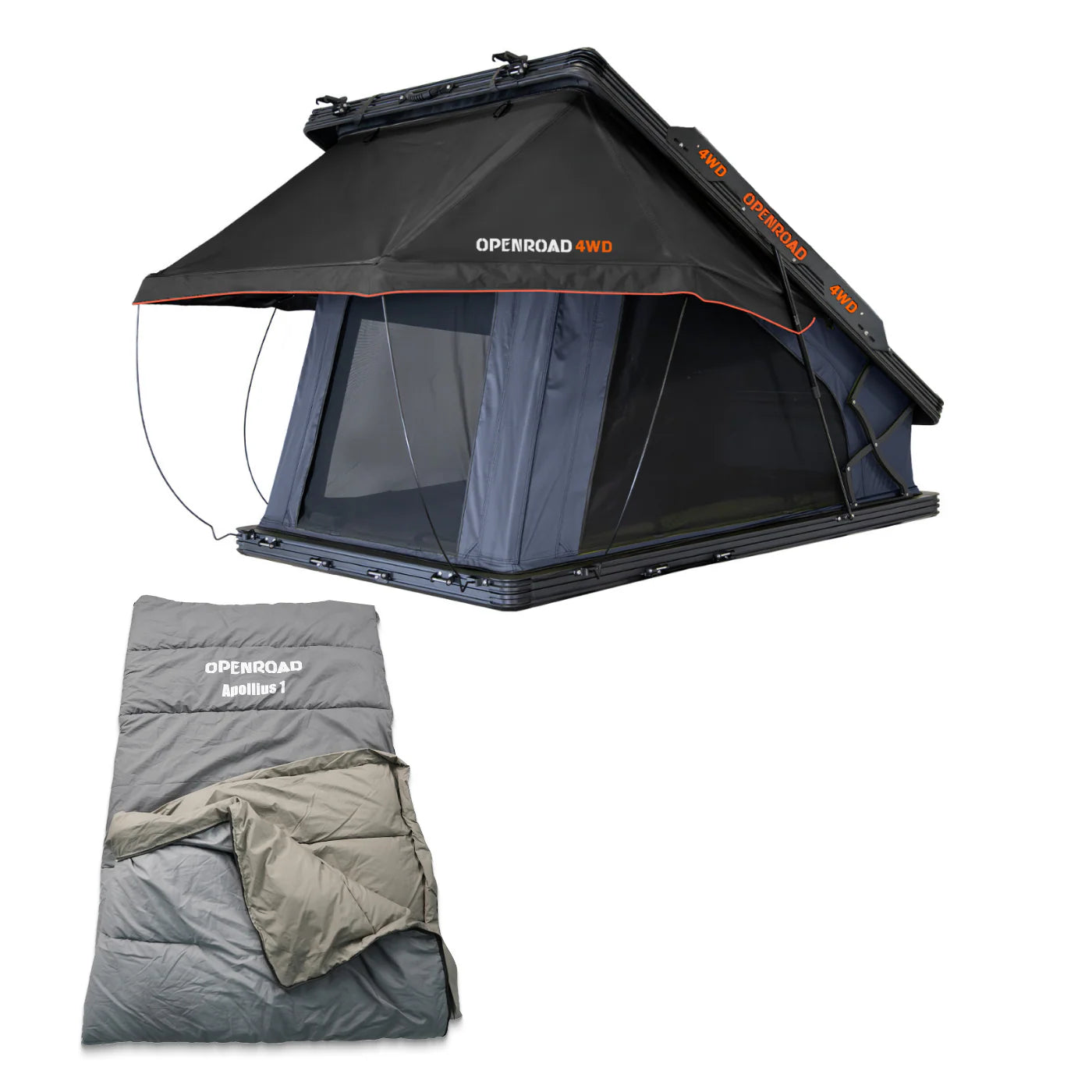 OPENROAD Aluminum Hard Shell Roof Top Tent-PeakRoof LT Series